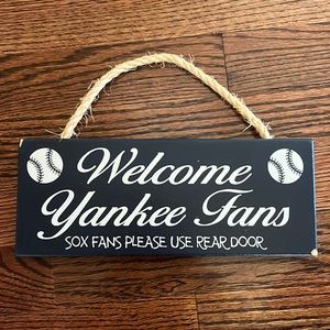 New York Yankees hanging sign